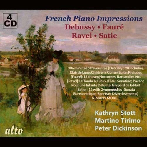 CD диск Stott, Kathryn / Tirimo, Martino / Dickinson, Peter: French Piano Impressions / Debussy - Faure - Ravel - Satie
CD диск Stott, Kathryn / Tirimo, Martino / Dickinson, Peter: French Piano Impressions / Debussy - Faure - Ravel - Satie