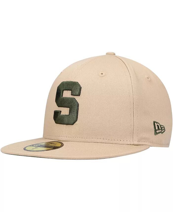 Мужская коричневая кепка Michigan State Spartans Camel & Rifle 59Fifty New Era
Мужская коричневая кепка Michigan State Spartans Camel & Rifle 59Fifty New Era