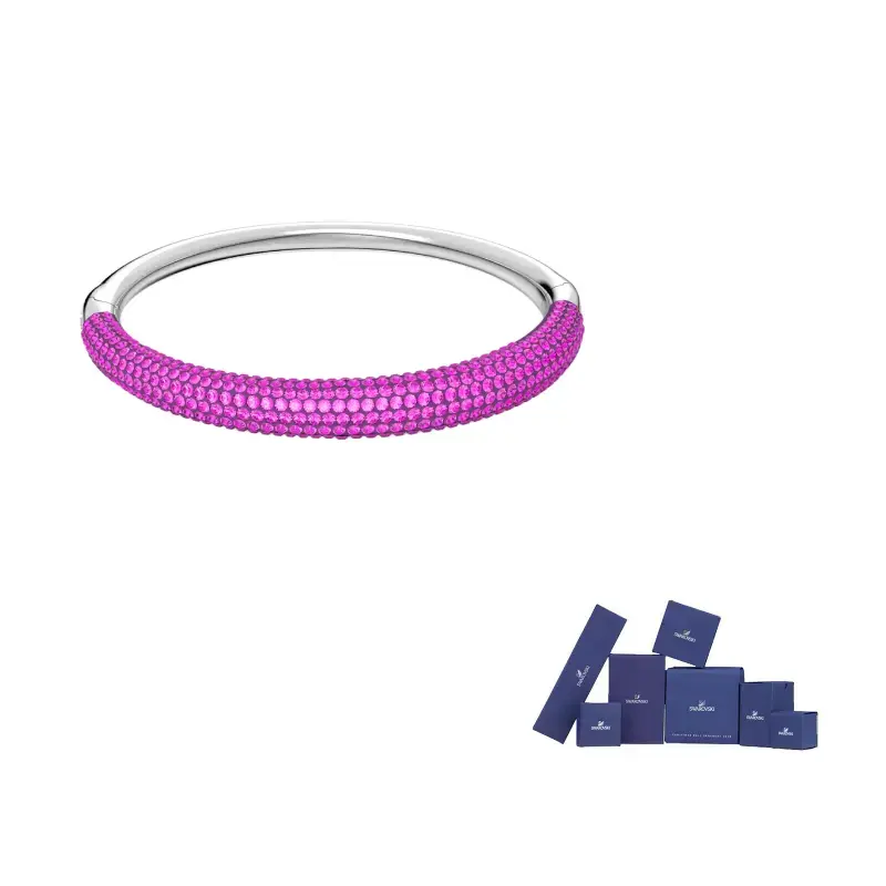 Swarovski Браслет Rhodium Plated Faux Crystal Bangles Unisex Purple
Swarovski Браслет Rhodium Plated Faux Crystal Bangles Unisex Purple