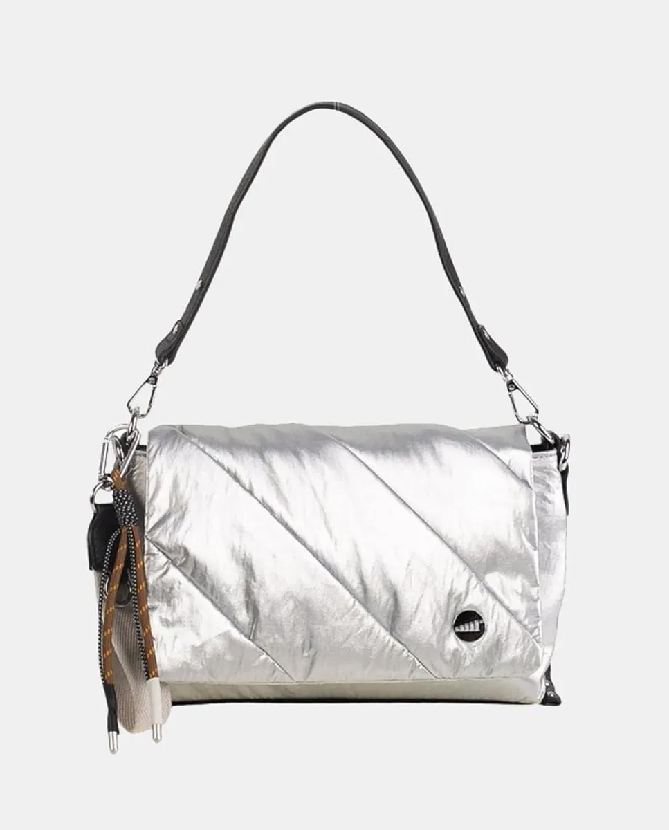 Нейлоновая сумка-бандо с клапаном Volum, серебряный
Нейлоновая сумка-бандо с клапаном Volum, серебряный