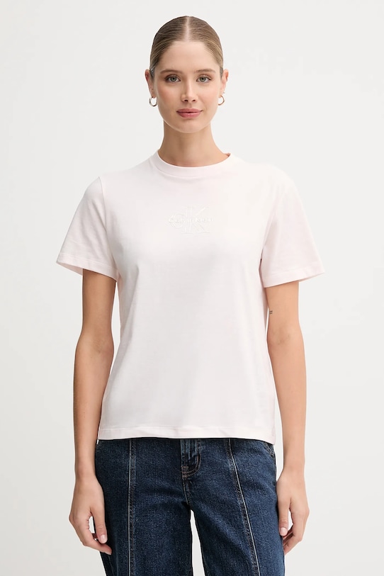 Хлопковая футболка Calvin Klein Jeans, розовый
Хлопковая футболка Calvin Klein Jeans, розовый