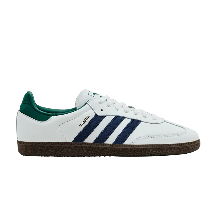 Кроссовки adidas Samba OG 'White Navy Collegiate Green', белый 
Кроссовки adidas Samba OG 'White Navy Collegiate Green', белый