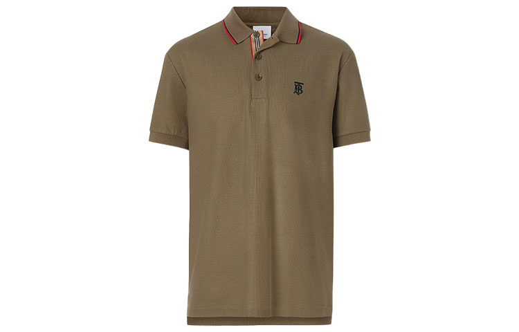 Burberry Мужские рубашки-поло темно-хаки с воротником-стойкой, прямого кроя
Burberry Мужские рубашки-поло темно-хаки с воротником-стойкой, прямого кроя