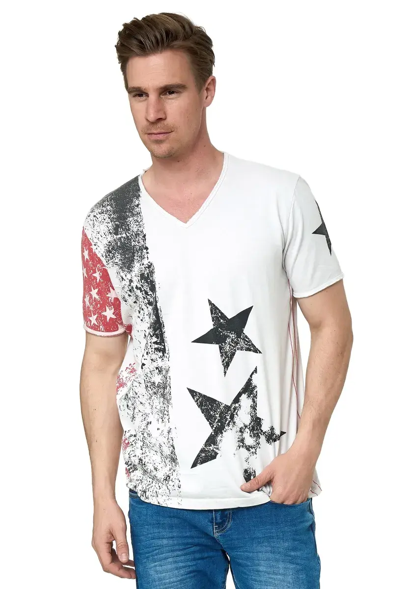 Футболка Rusty Neal с V-образным вырезом, белый
Футболка Rusty Neal с V-образным вырезом, белый