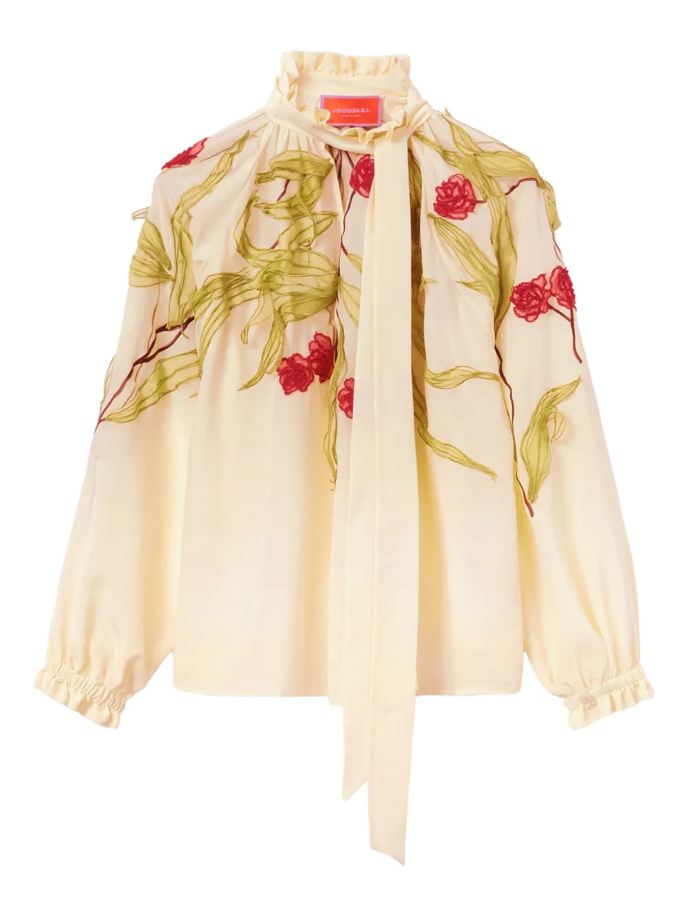 Блузка с оборками и вышивкой La DoubleJ, нейтральный
Блузка с оборками и вышивкой La DoubleJ, нейтральный