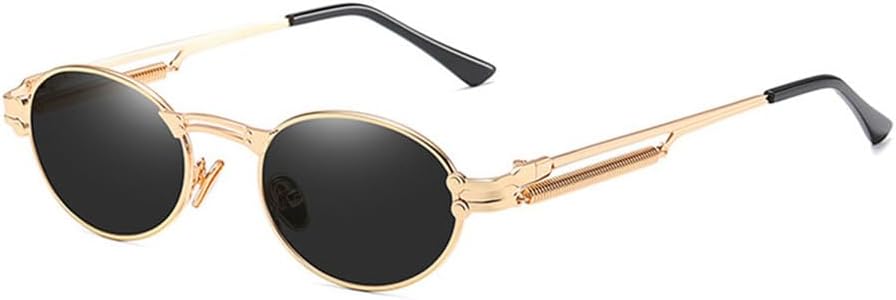 Золотистые ретро круглые солнцезащитные очки в винтажном стиле для мужчин, летние металлические панк-солнцезащитные очки для женщин, овальные солнцезащитные очки UV400 VFDHN, Gold With Black
Золотистые ретро круглые солнцезащитные очки в винтажном стиле для мужчин, летние металлические панк-солнцезащитные очки для женщин, овальные солнцезащитные очки UV400 VFDHN, Gold With Black