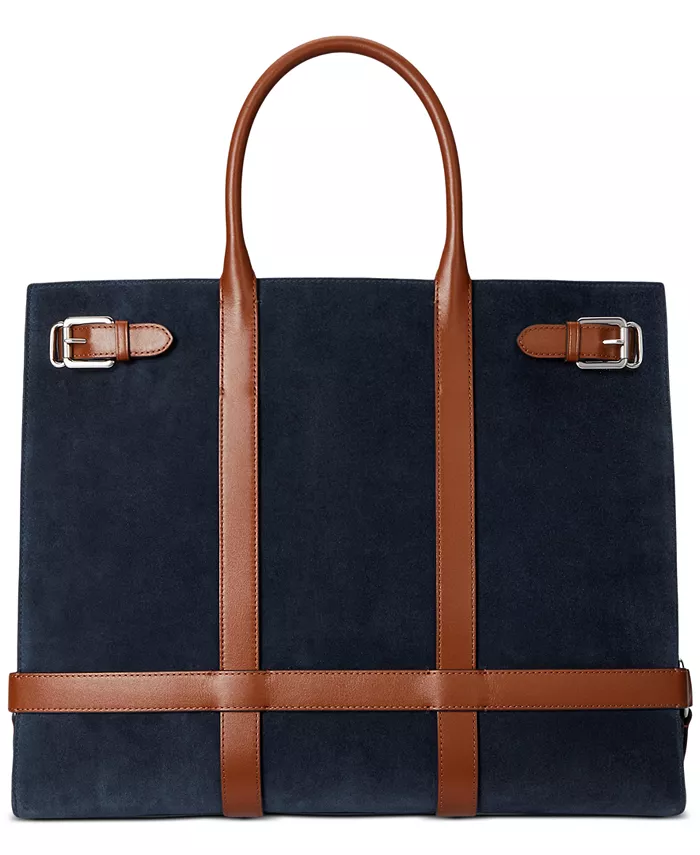 Сумка-тоут Devyn большого размера из замши и кожи Lauren Ralph Lauren, синий
Сумка-тоут Devyn большого размера из замши и кожи Lauren Ralph Lauren, синий