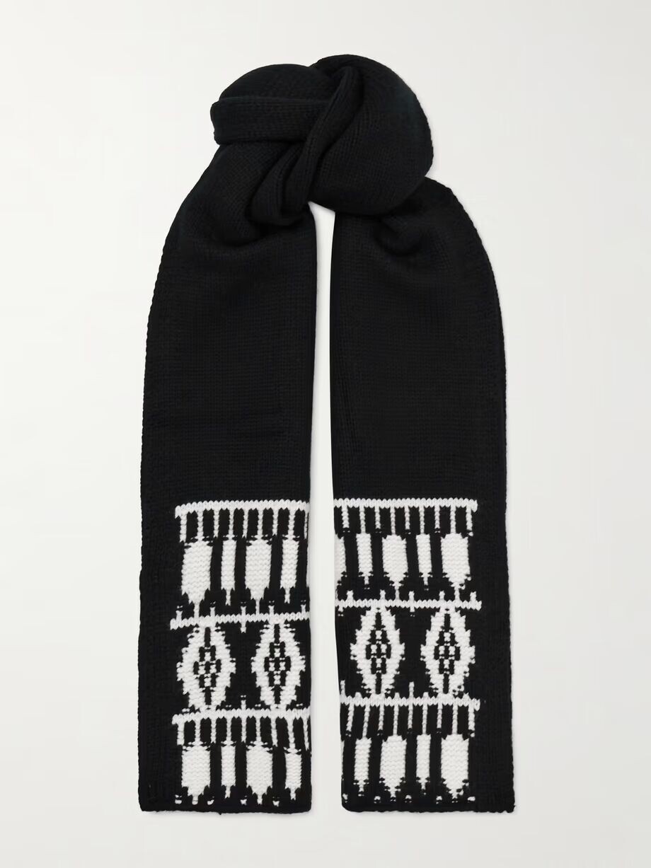 Кашемировый шарф жаккардовой вязки Austria Arch4, черный
Кашемировый шарф жаккардовой вязки Austria Arch4, черный