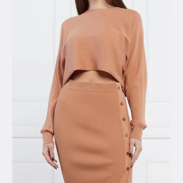 Укороченный свитер Gicute Silvian Heach, коричневый
Укороченный свитер Gicute Silvian Heach, коричневый