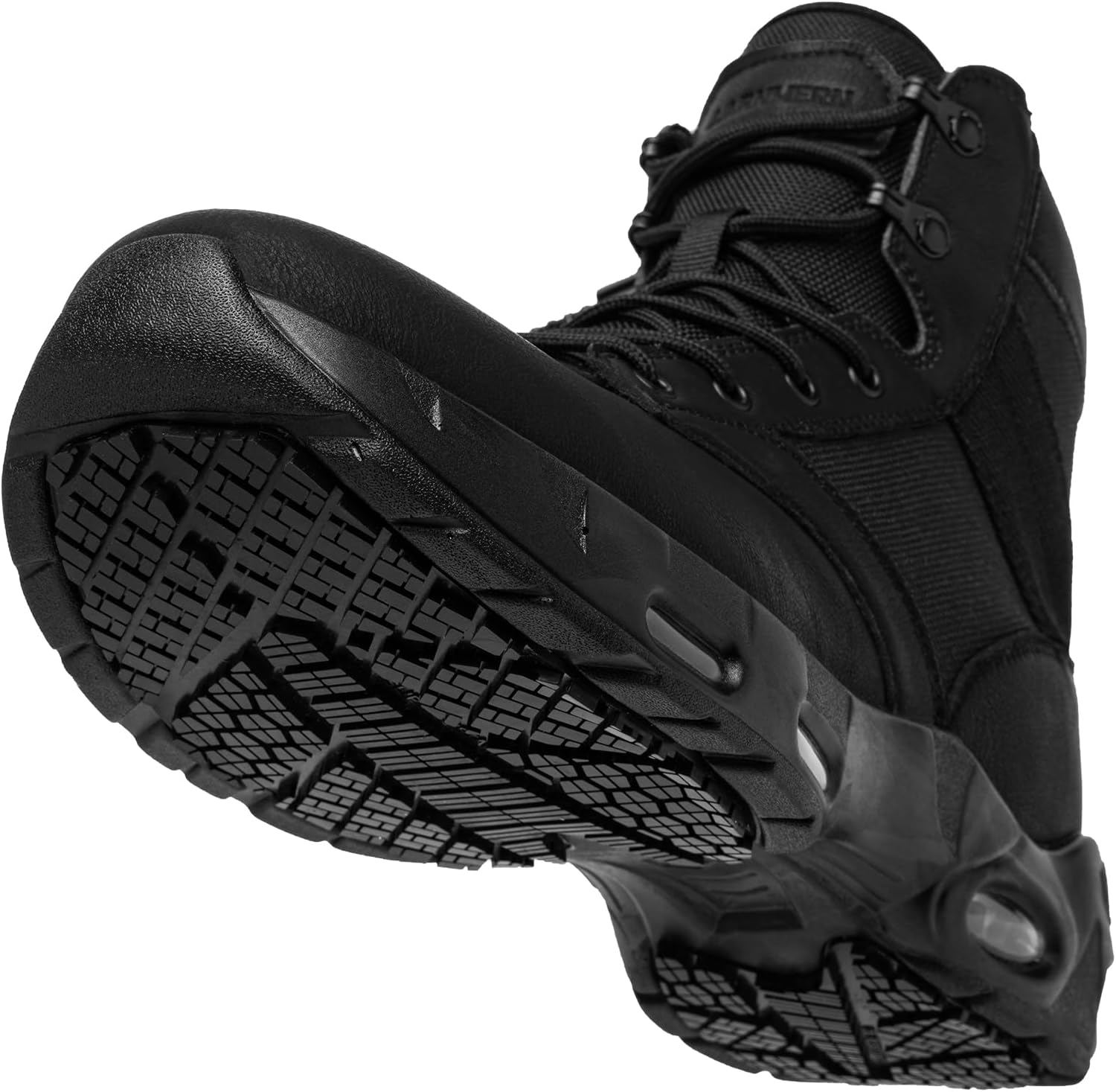 Ботинки LARNMERN с противоскользящей подошвой для мужчин, туфли с амортизирующей подошвой, боковой молнией, комфортом, военные ботинки для мужчин, рабочая обувь, черные
Ботинки LARNMERN с противоскользящей подошвой для мужчин, туфли с амортизирующей подошвой, боковой молнией, комфортом, военные ботинки для мужчин, рабочая обувь, черные