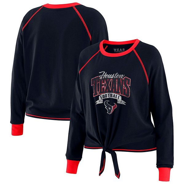 Женский топ с длинными рукавами и завязкой Houston Texans в цвете navy/red Wear By Erin Andrews
Женский топ с длинными рукавами и завязкой Houston Texans в цвете navy/red Wear By Erin Andrews