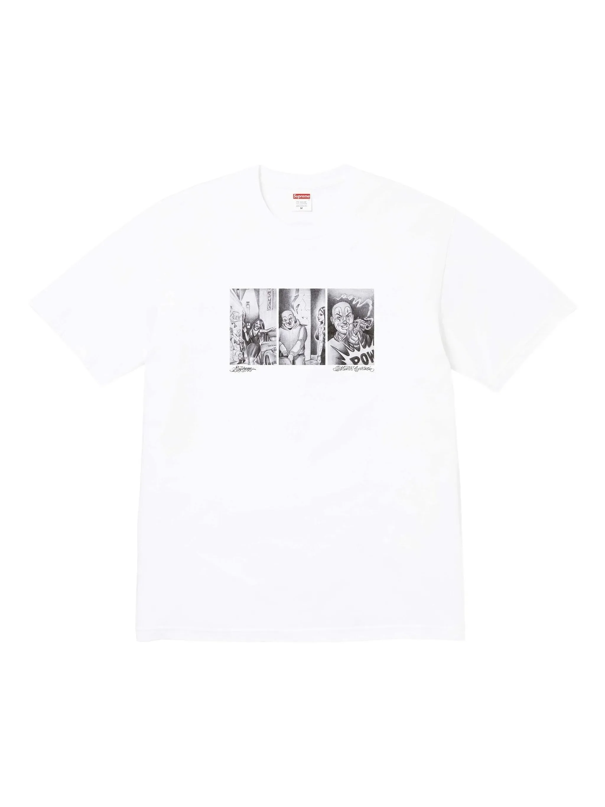 Футболка с мультяшным принтом Supreme, белый
Футболка с мультяшным принтом Supreme, белый