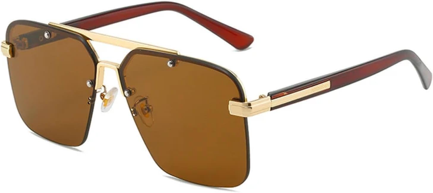 Модные солнцезащитные очки для женщин и мужчин, винтажные, роскошные, с двойной перемычкой, для активного отдыха и вождения, с защитой от УФ-излучения UV400 generic, Brown Brown
Модные солнцезащитные очки для женщин и мужчин, винтажные, роскошные, с двойной перемычкой, для активного отдыха и вождения, с защитой от УФ-излучения UV400 generic, Brown Brown