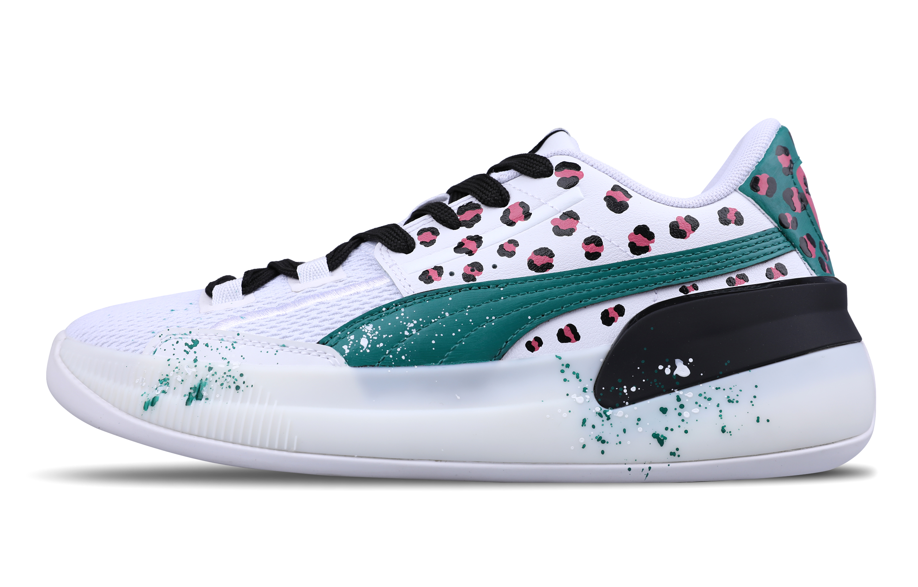 PUMA Баскетбольные кроссовки Clyde Hardwood с противоскользящим дышащим покрытием, низкие, белые, мужские
PUMA Баскетбольные кроссовки Clyde Hardwood с противоскользящим дышащим покрытием, низкие, белые, мужские