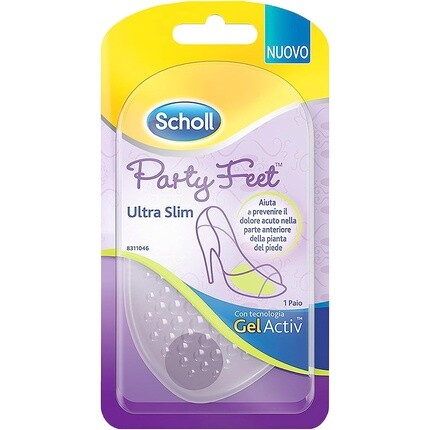 Party Feet Ультратонкие гелевые защитные подушечки для передней части стопы для высоких каблуков 1 пара Scholl
Party Feet Ультратонкие гелевые защитные подушечки для передней части стопы для высоких каблуков 1 пара Scholl