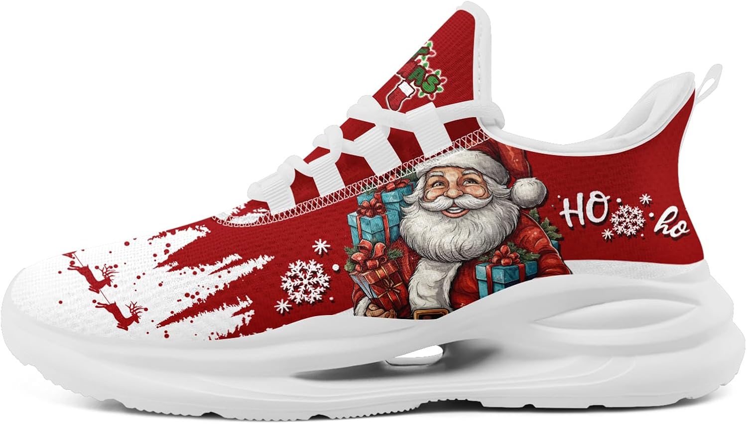 Рождественские кроссовки для мужчин и женщин, легкие спортивные с сеткой, праздничная обувь для тренировок, зала и тенниса Onegam, белый
Рождественские кроссовки для мужчин и женщин, легкие спортивные с сеткой, праздничная обувь для тренировок, зала и тенниса Onegam, белый