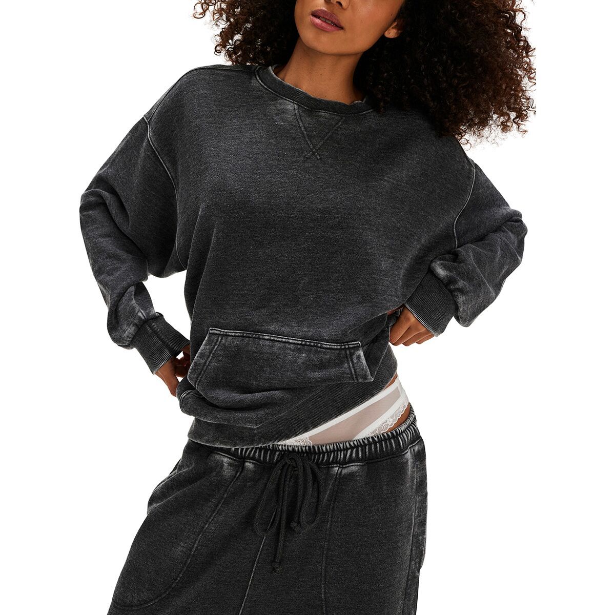 Свитер Slow it down Free People, черный
Свитер Slow it down Free People, черный