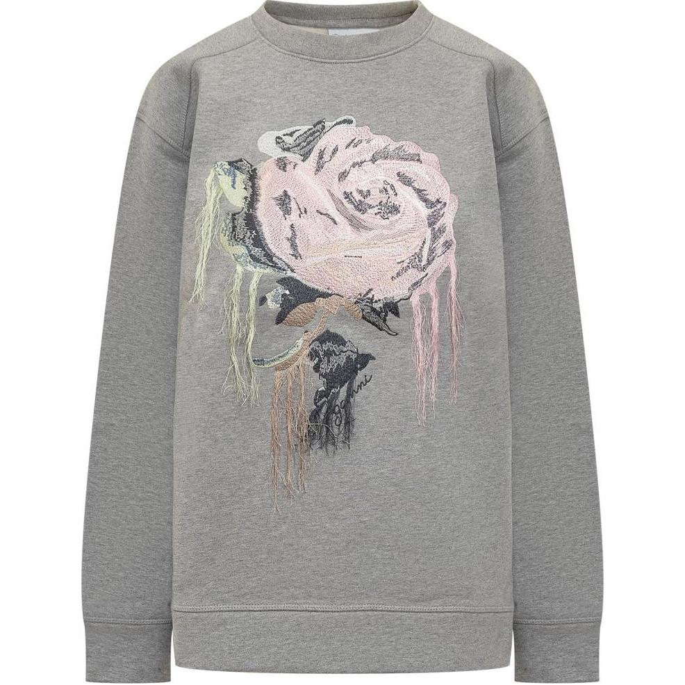 Флисовая толстовка GANNI, серая
Флисовая толстовка GANNI, серая