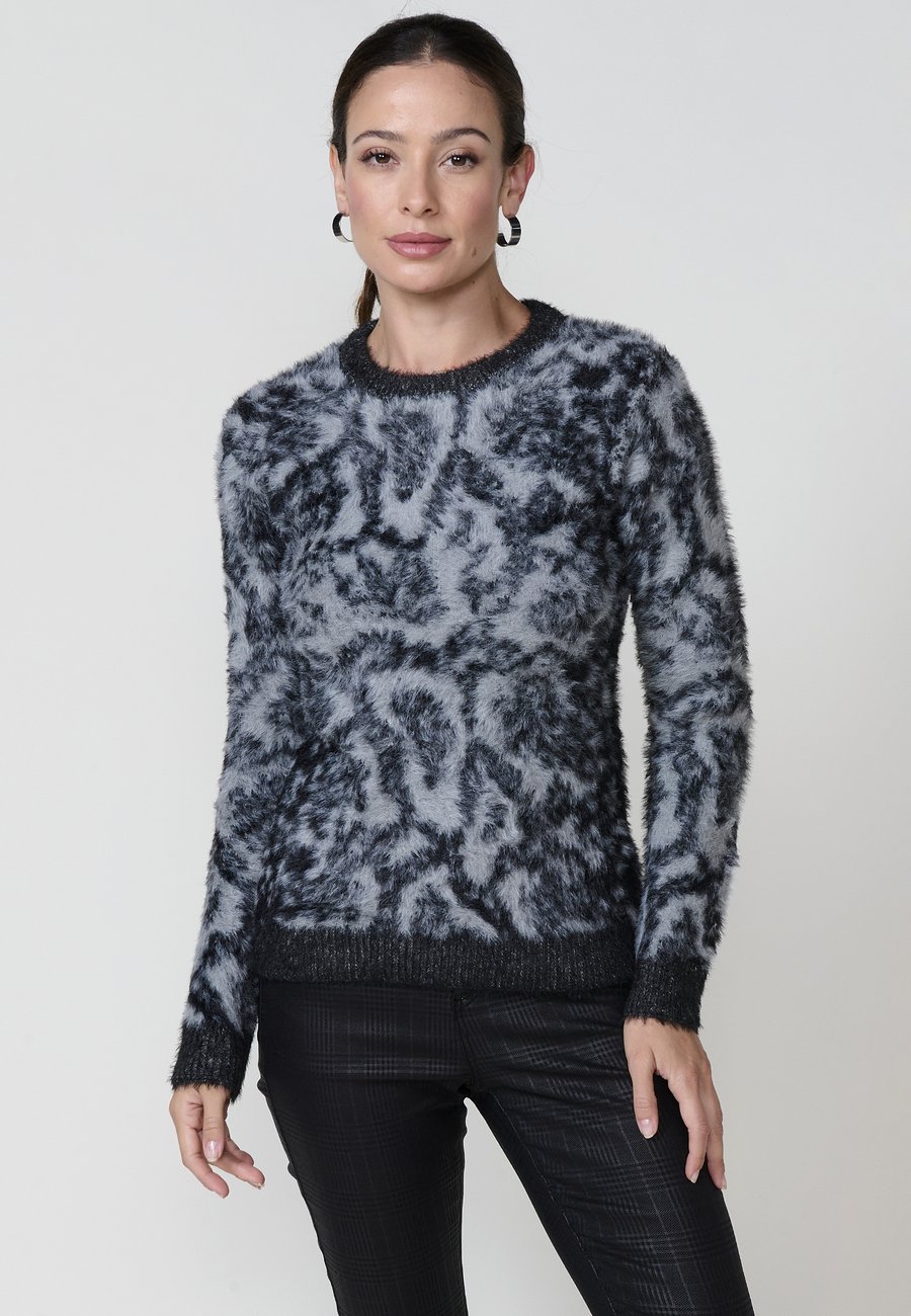 Джемпер Koroshi ANIMAL JACQUARD, Black
Джемпер Koroshi ANIMAL JACQUARD, Black