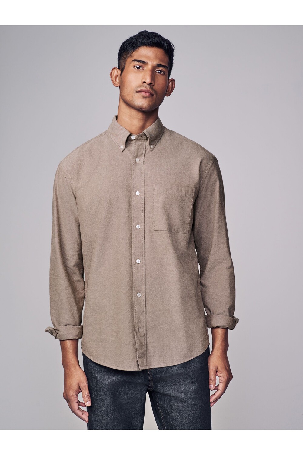 Рубашка Оксфорд с длинным рукавом из 100% хлопка с начесом Next, серый
Рубашка Оксфорд с длинным рукавом из 100% хлопка с начесом Next, серый