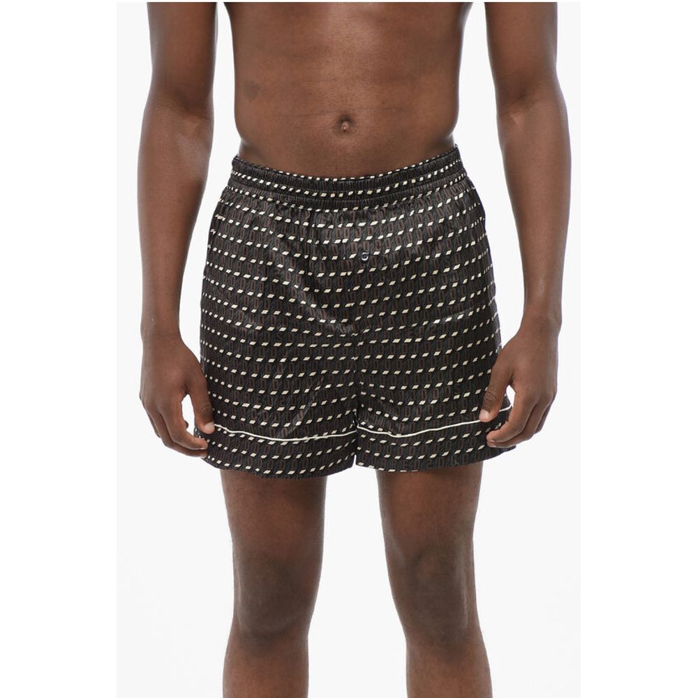 Пижамные шорты из смесового шелка с монограммой Dsquared2, Multicolor
Пижамные шорты из смесового шелка с монограммой Dsquared2, Multicolor