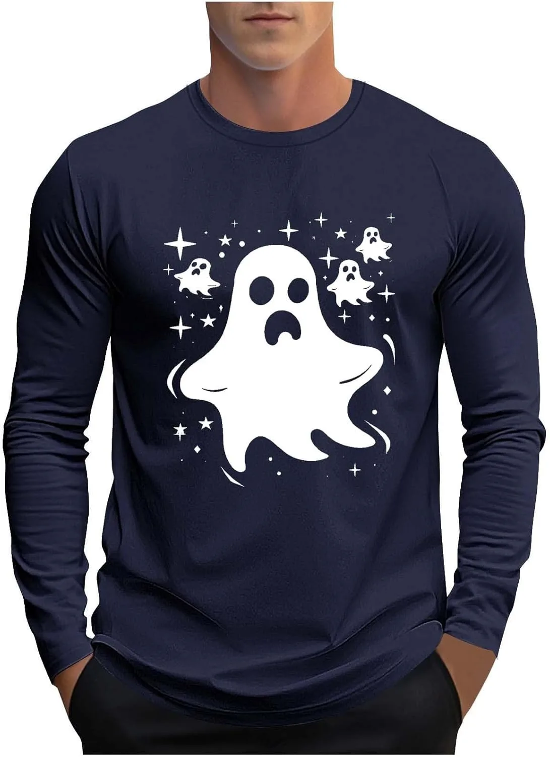 Мужская футболка с длинным рукавом Halloween с принтом Ghost Sdeycui
Мужская футболка с длинным рукавом Halloween с принтом Ghost Sdeycui