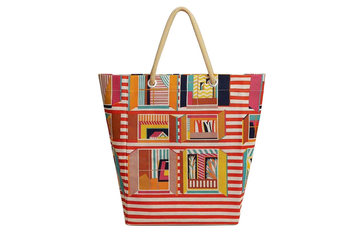 HERMES Сумка-шопер пляжная, Orange & Multicolor
HERMES Сумка-шопер пляжная, Orange & Multicolor