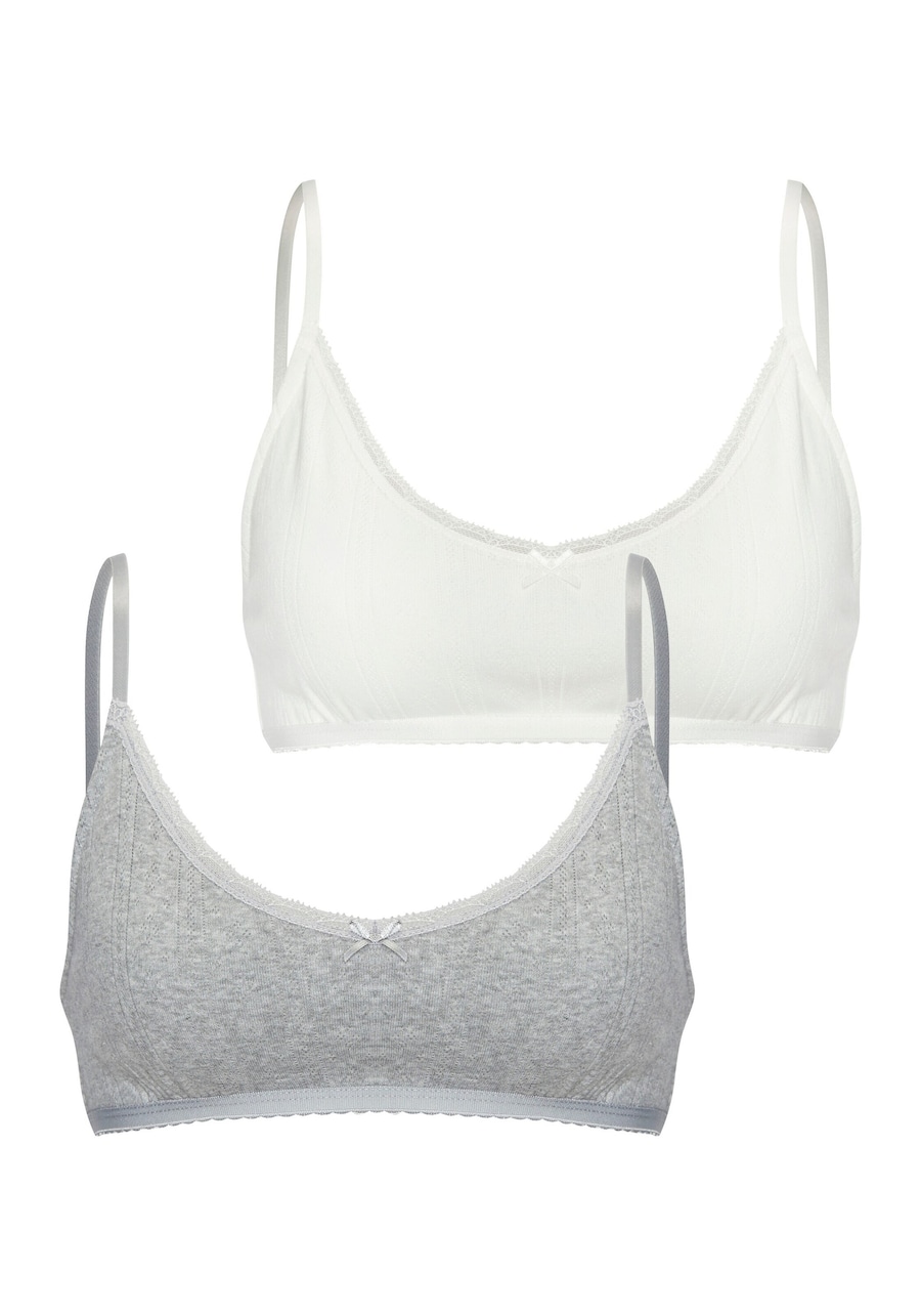 Бюстгальтер-бралетт VIVANCE, серый/белый
Бюстгальтер-бралетт VIVANCE, серый/белый