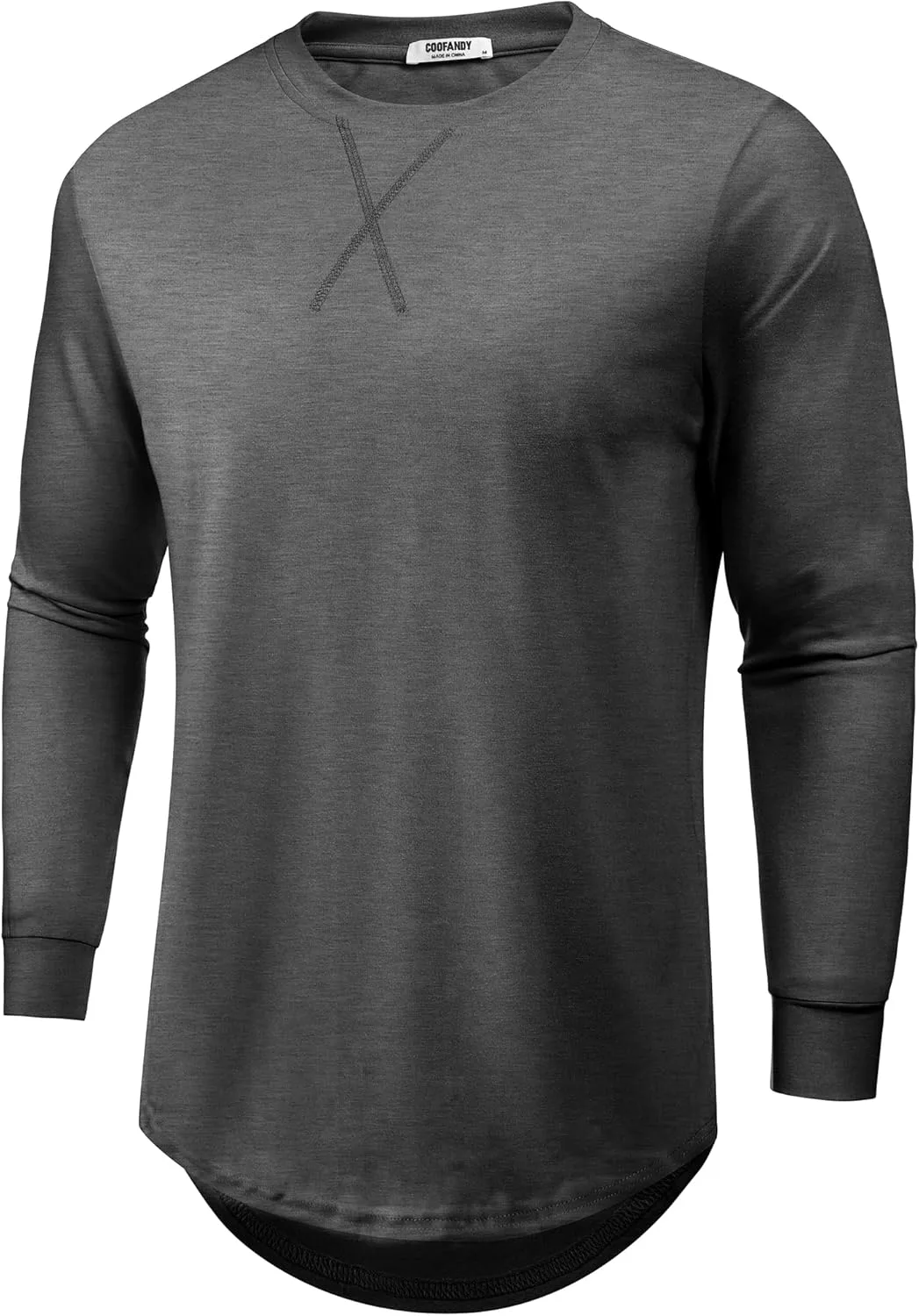 Футболка COOFANDY мужская длинная с длинным рукавом и фигурным подолом
Футболка COOFANDY мужская длинная с длинным рукавом и фигурным подолом