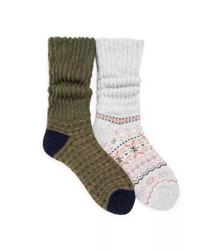 Женские носки с напуском, удерживающие тепло (в упаковке 2 пары) MUK LUKS, зеленый
Женские носки с напуском, удерживающие тепло (в упаковке 2 пары) MUK LUKS, зеленый