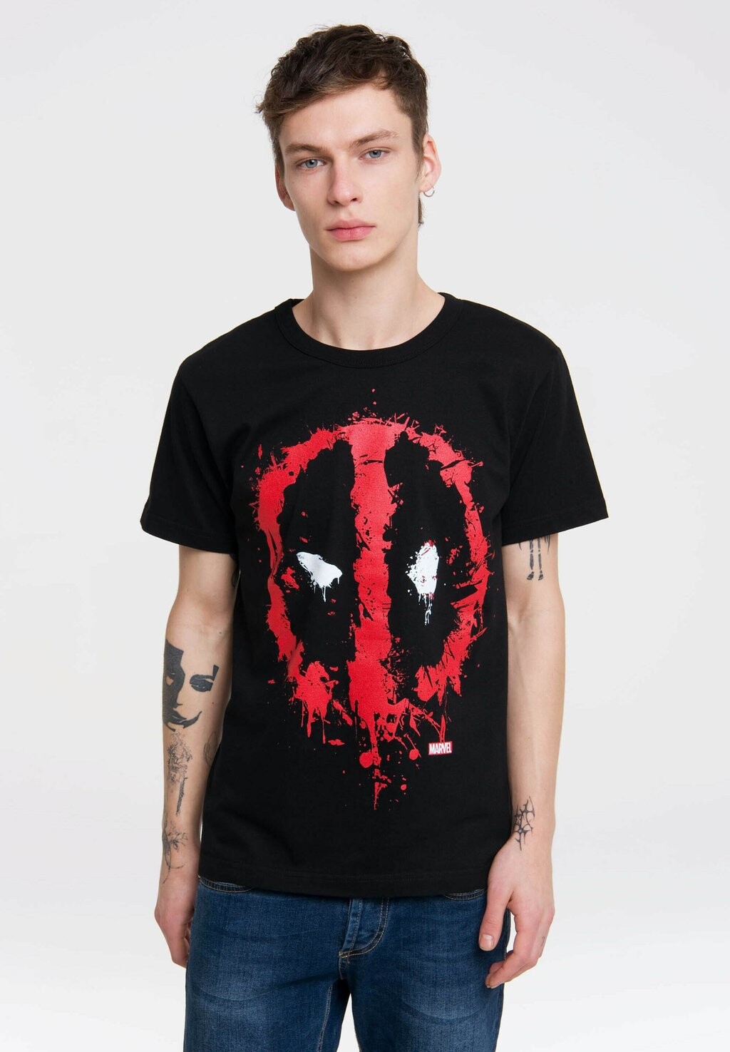 Футболка с принтом MARVEL DEADPOOL FACE LOGOSHIRT, цвет schwarz
Футболка с принтом MARVEL DEADPOOL FACE LOGOSHIRT, цвет schwarz