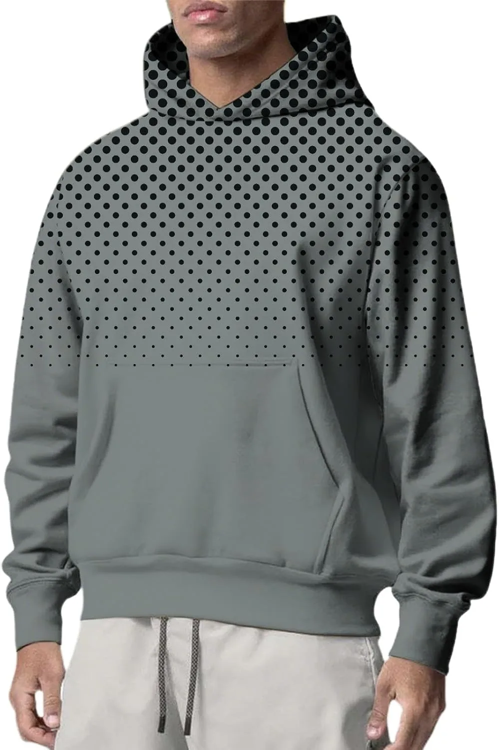 Мужская толстовка с капюшоном Polka Dot Print, длинный рукав, с карманом
Мужская толстовка с капюшоном Polka Dot Print, длинный рукав, с карманом