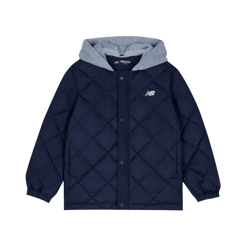 Пуховик FW25 детский New Balance, синий
Пуховик FW25 детский New Balance, синий