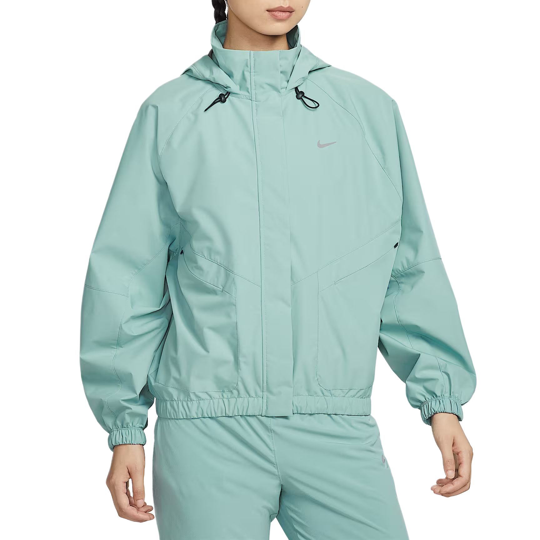 Nike Женская куртка Storm FIT Swift, Cannoneer Gray/Black/Reflective Silver 
Nike Женская куртка Storm FIT Swift, Cannoneer Gray/Black/Reflective Silver