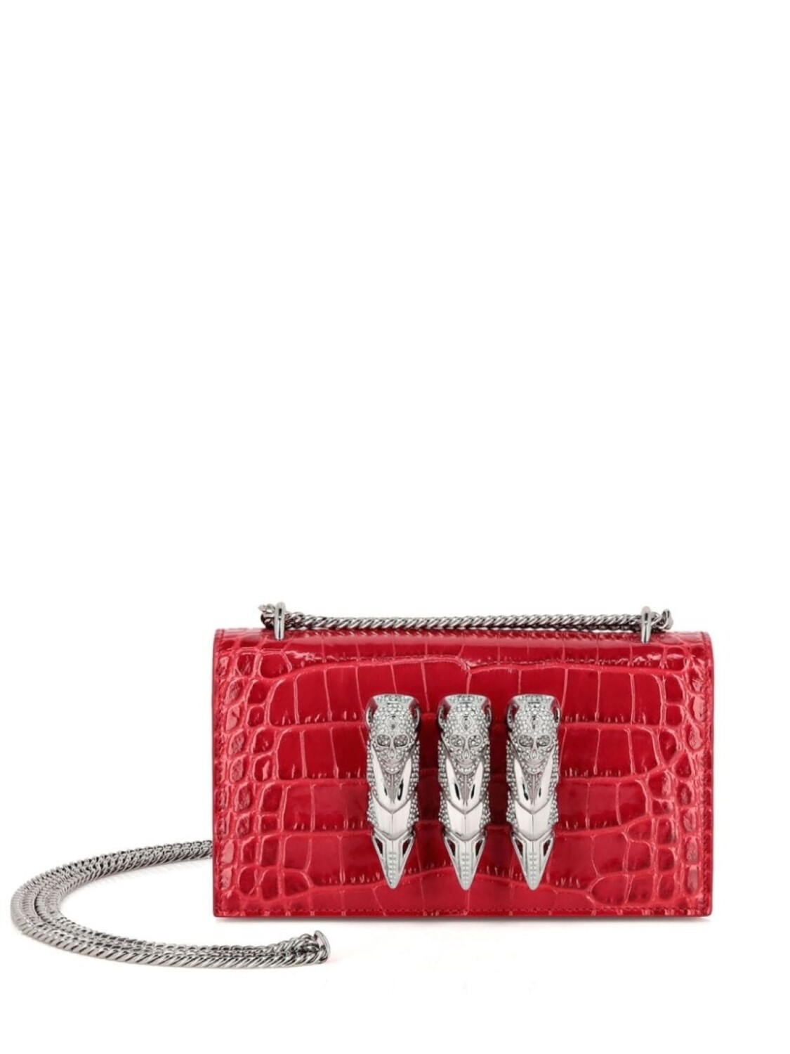 Philipp Plein сумка на плечо с тиснением под кожу крокодила, красный
Philipp Plein сумка на плечо с тиснением под кожу крокодила, красный