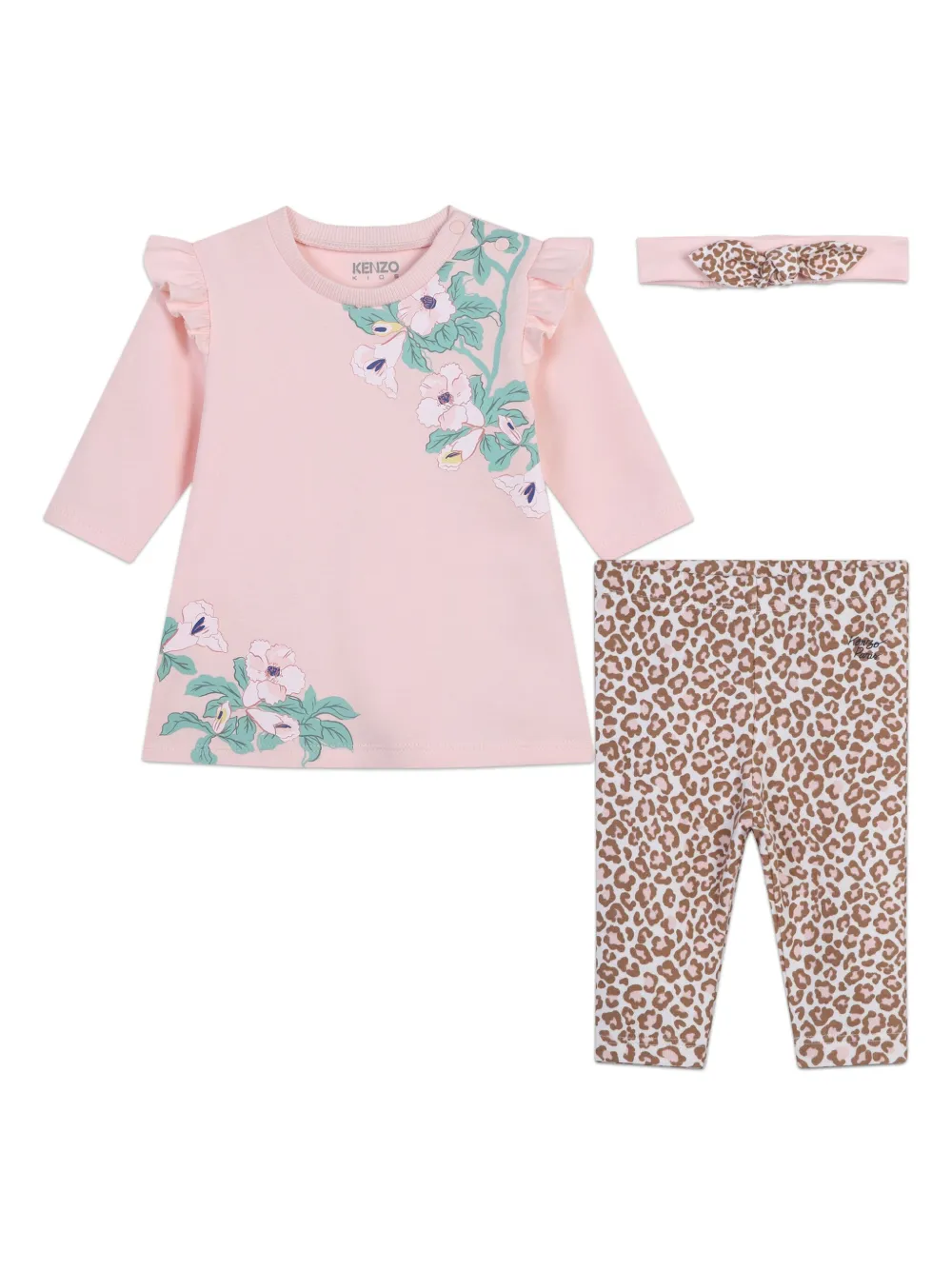 Комплект из платья и легинсов Kenzo Kids, розовый
Комплект из платья и легинсов Kenzo Kids, розовый
