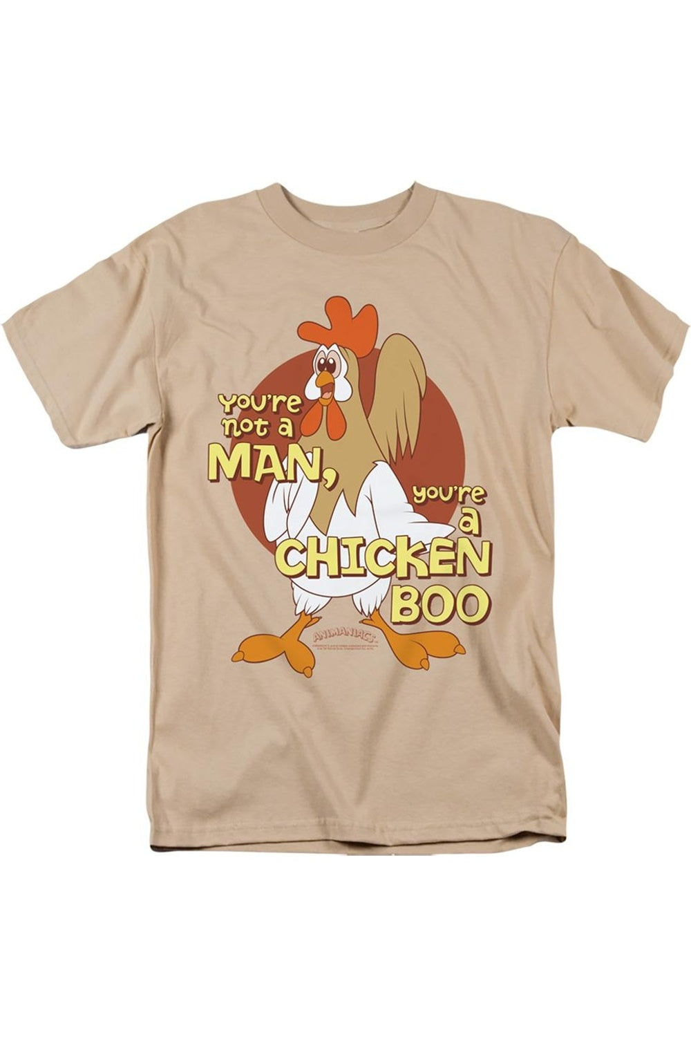 Футболка с коротким рукавом для взрослых Animaniacs Chicken Boo Gildan, цвет sand
Футболка с коротким рукавом для взрослых Animaniacs Chicken Boo Gildan, цвет sand