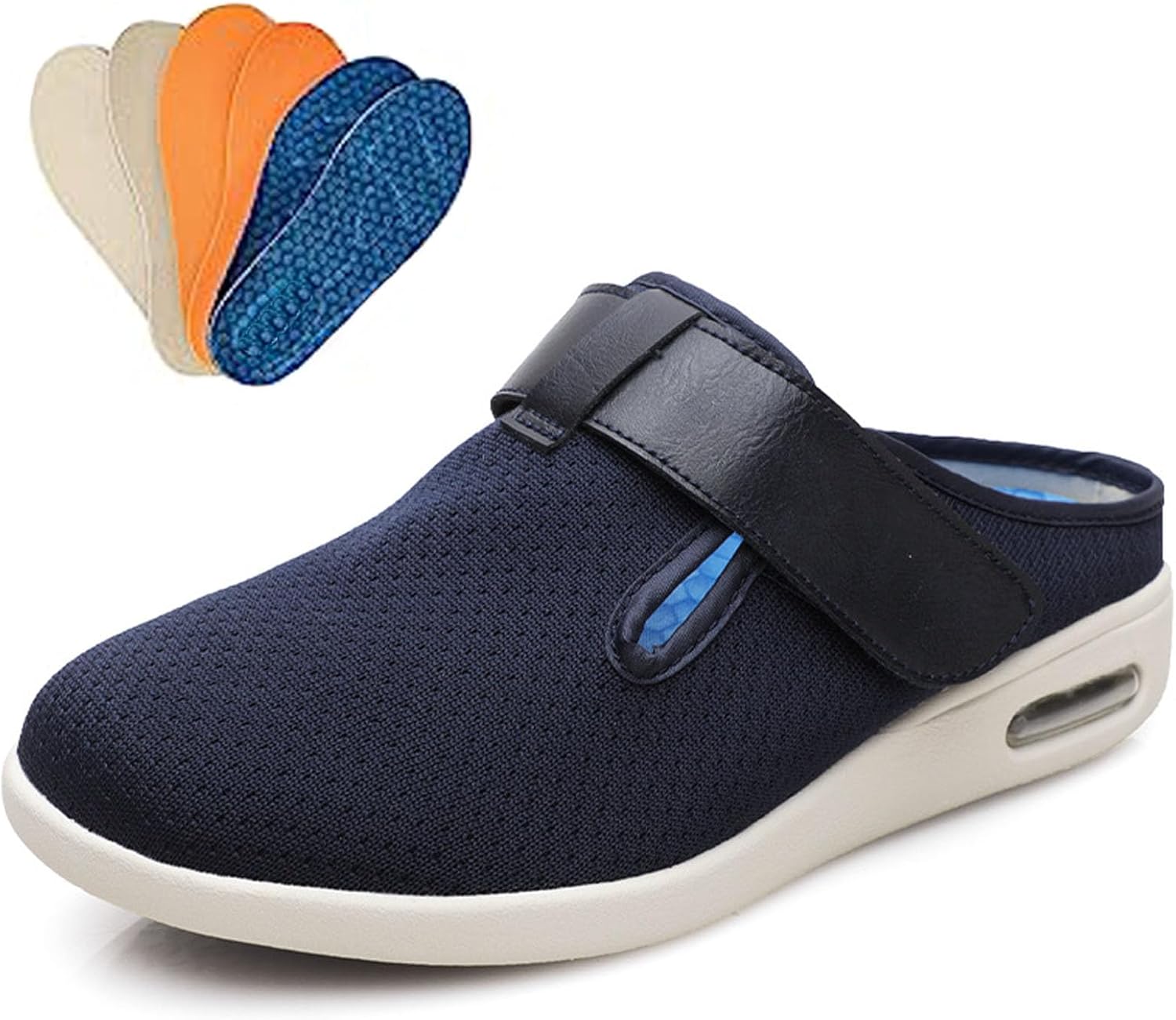 Мужские кроссовки бумуам с широкой колодкой, регулируемой застежкой, легкие, для широкой стопы, прогулочные обувь при отеках, с регулируемым ремешком, легко надевать/снимать, с 3 парами сменных стелек, размер мужчины 5/женщины 6 Bumuam, синий
Мужские кроссовки бумуам с широкой колодкой, регулируемой застежкой, легкие, для широкой стопы, прогулочные обувь при отеках, с регулируемым ремешком, легко надевать/снимать, с 3 парами сменных стелек, размер мужчины 5/женщины 6 Bumuam, синий