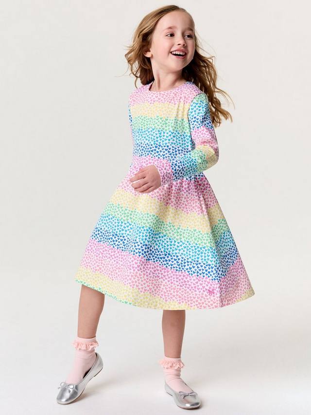 Детское платье-джерси с миниатюрными радужными сердечками Crew Clothing, Multi
Детское платье-джерси с миниатюрными радужными сердечками Crew Clothing, Multi