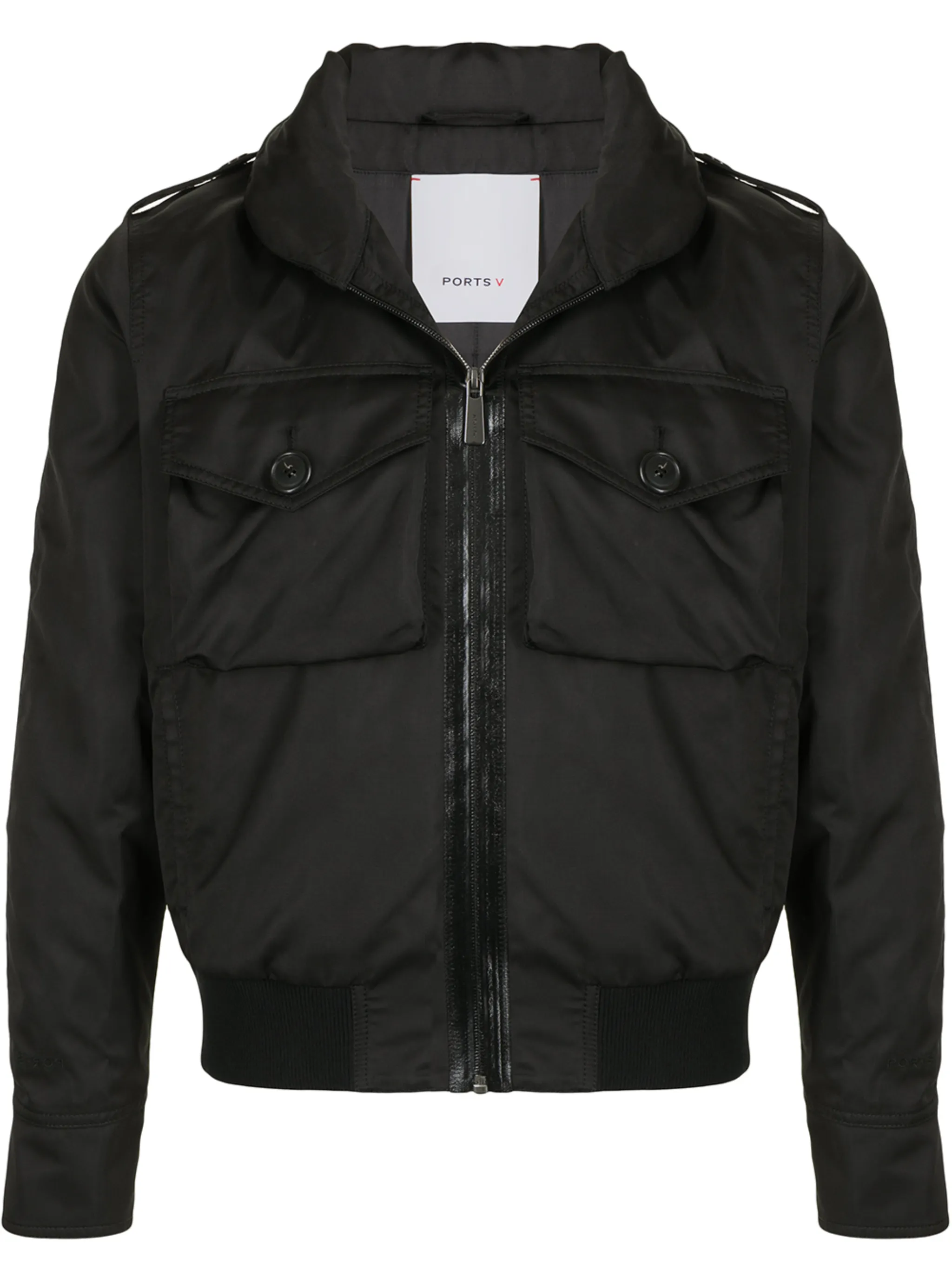 Бомбер с карманом спереди Ports V, черный
Бомбер с карманом спереди Ports V, черный