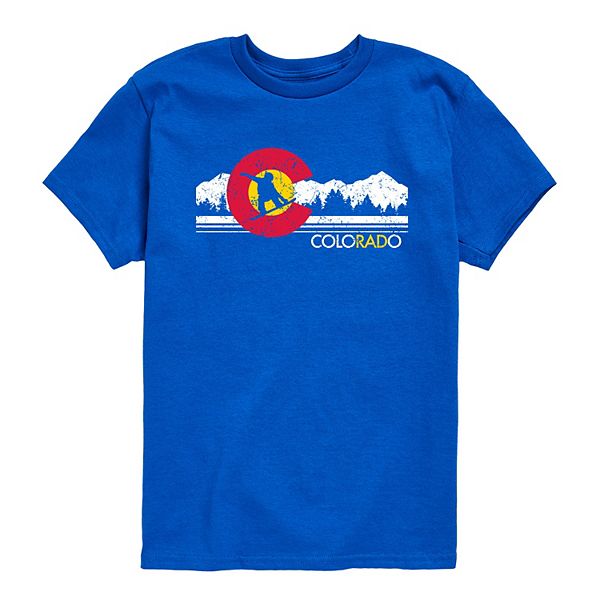 Футболка с принтом Colorado Flag Snowboarder для мальчиков 8-20 Licensed Character
Футболка с принтом Colorado Flag Snowboarder для мальчиков 8-20 Licensed Character