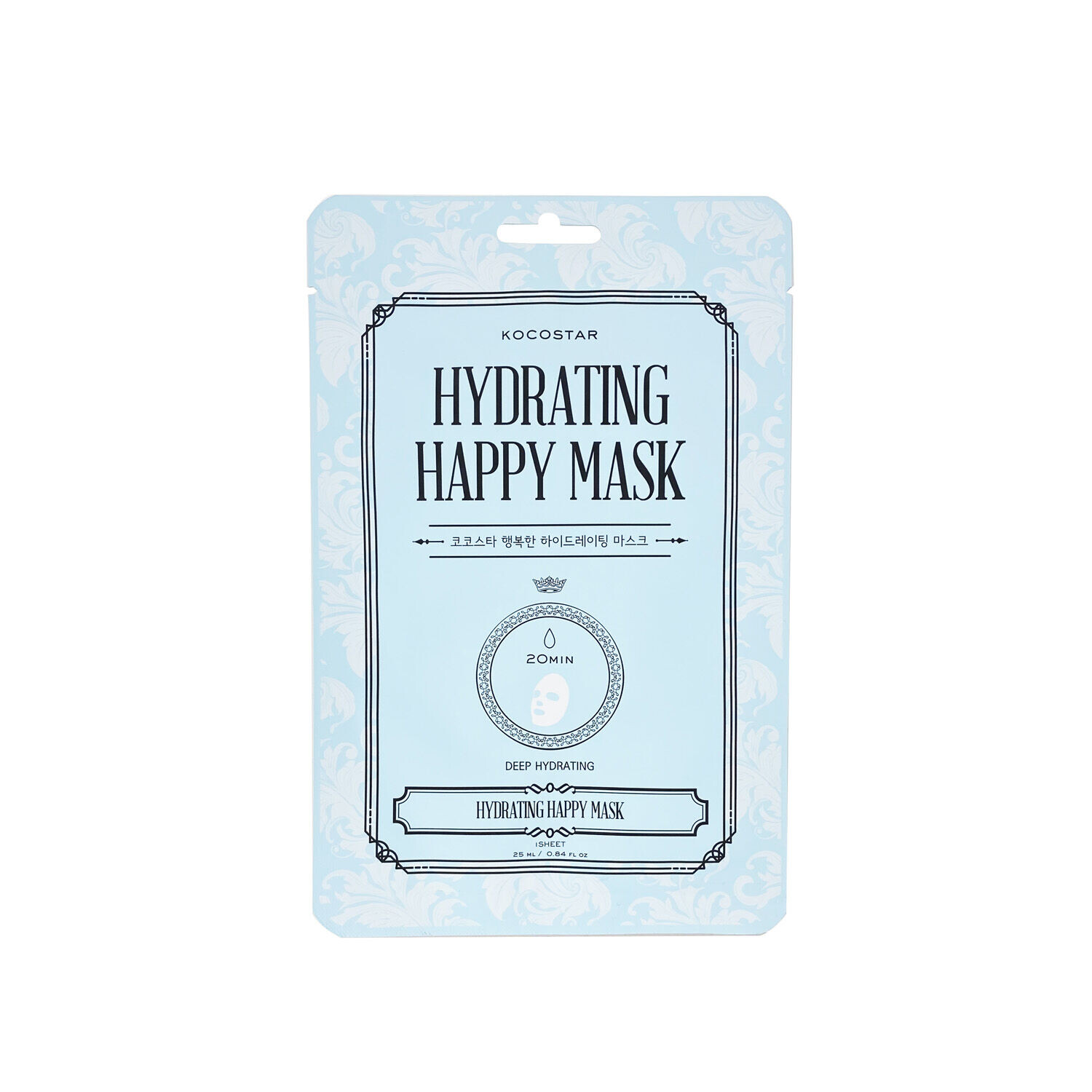 Увлажняющая маска для лица Kocostar Hydrating Happy Mask, 25 мл
Увлажняющая маска для лица Kocostar Hydrating Happy Mask, 25 мл