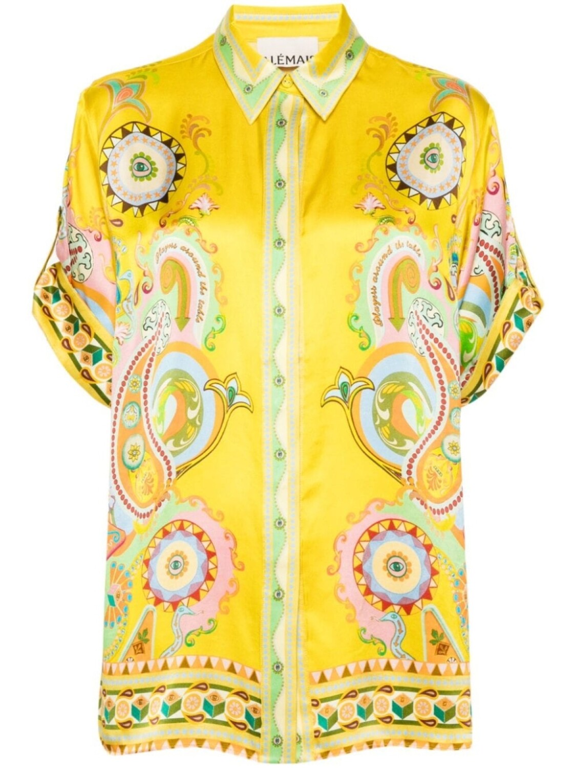ALEMAIS рубашка из шелкового атласа с короткими рукавами, желтый
ALEMAIS рубашка из шелкового атласа с короткими рукавами, желтый