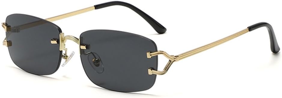 MUTYNE Модные винтажные квадратные солнцезащитные очки без оправы с металлическим каркасом, для женщин и мужчин, роскошные солнцезащитные очки для женщин, маленькие, модные, Black
MUTYNE Модные винтажные квадратные солнцезащитные очки без оправы с металлическим каркасом, для женщин и мужчин, роскошные солнцезащитные очки для женщин, маленькие, модные, Black