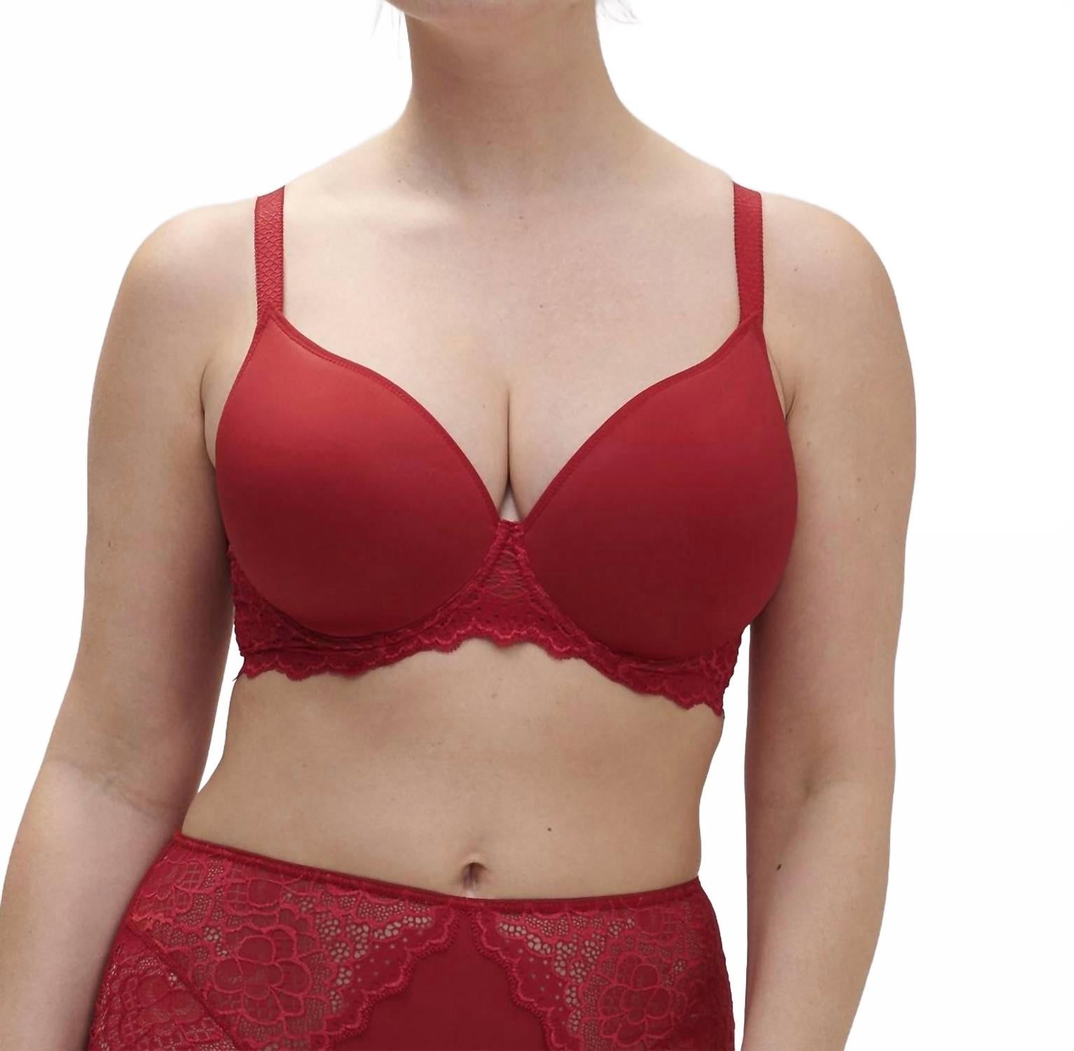 Бюстгальтер Caresse с глубоким вырезом в цвете танго-красный Simone Perele
Бюстгальтер Caresse с глубоким вырезом в цвете танго-красный Simone Perele