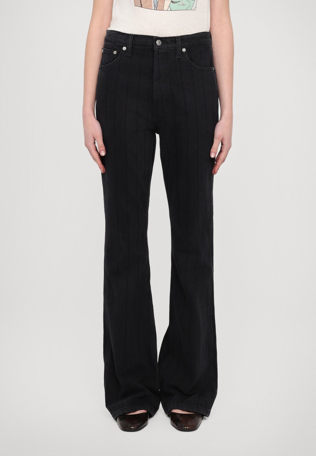 Джинсы Bootcut THE RIDING RE/DONE, темно-синий 
Джинсы Bootcut THE RIDING RE/DONE, темно-синий