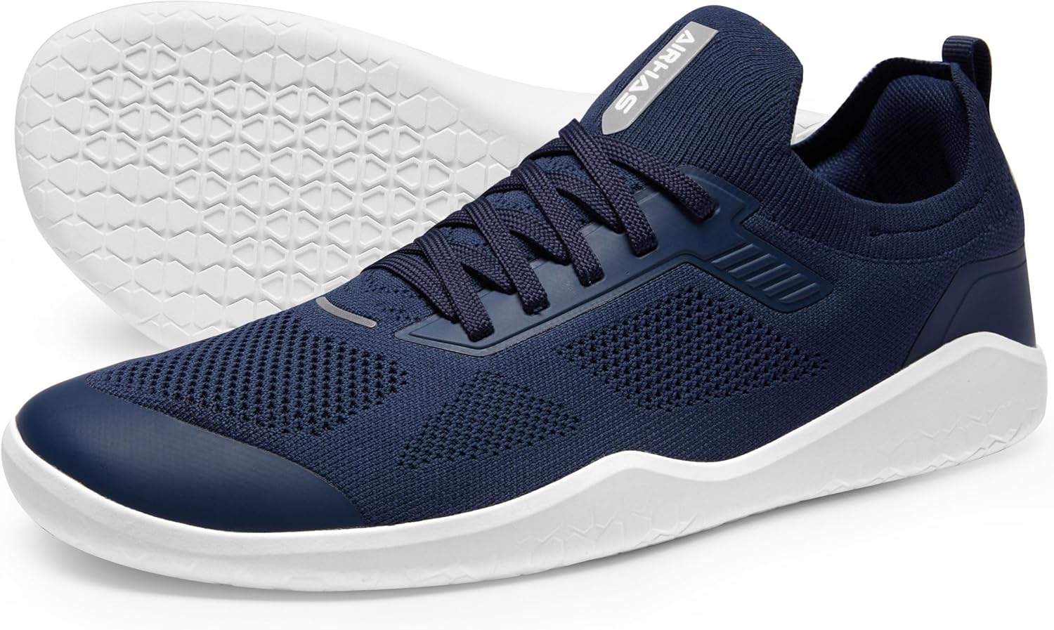 Мужские кроссовки с нулевым перепадом, широкой носочной частью, минималистичные для тренировок в зале, становая тяга, кросс-тренинг Airhas, темно-синий
Мужские кроссовки с нулевым перепадом, широкой носочной частью, минималистичные для тренировок в зале, становая тяга, кросс-тренинг Airhas, темно-синий