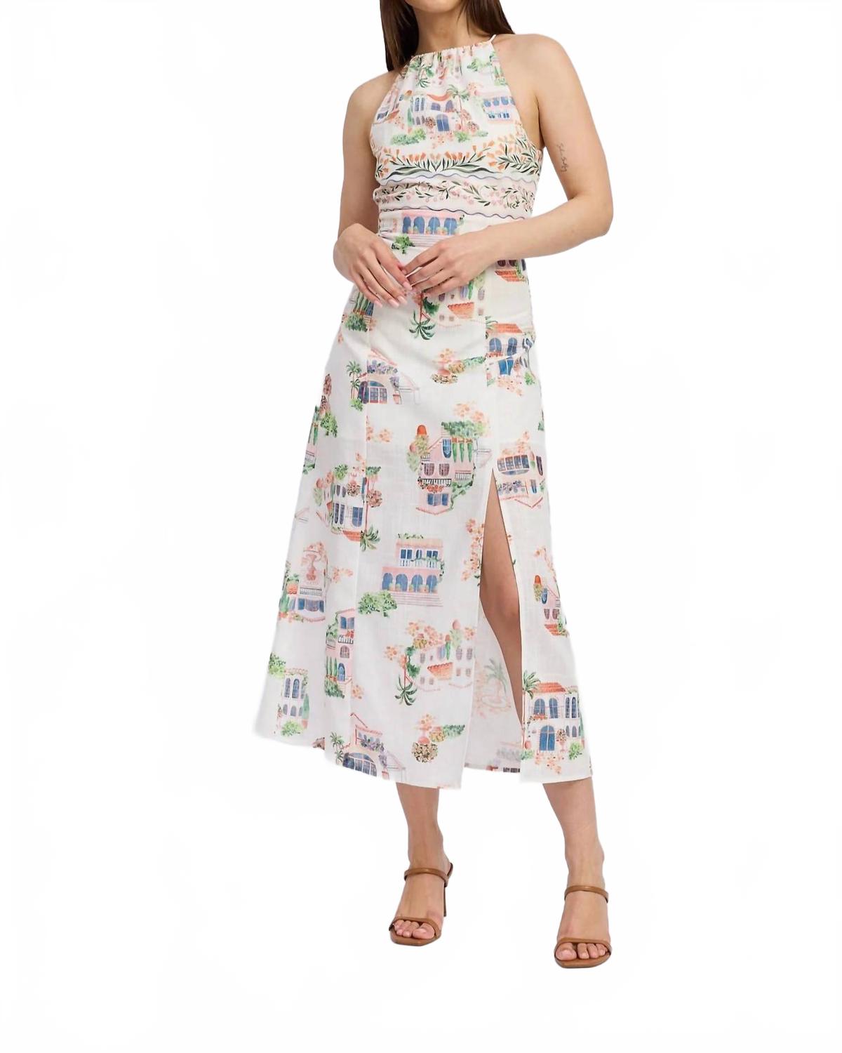 Алайя Льняное макси-платье в мульти En Saison 
Алайя Льняное макси-платье в мульти En Saison