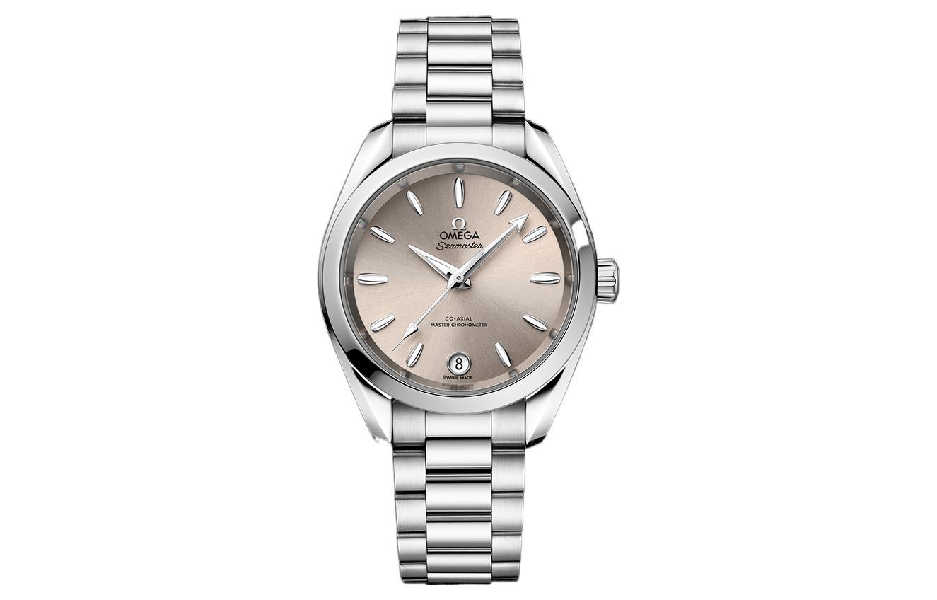 OMEGA AQUA TERRA 150 метров автоматический механический механизм женские часы 34 мм серый циферблат
OMEGA AQUA TERRA 150 метров автоматический механический механизм женские часы 34 мм серый циферблат