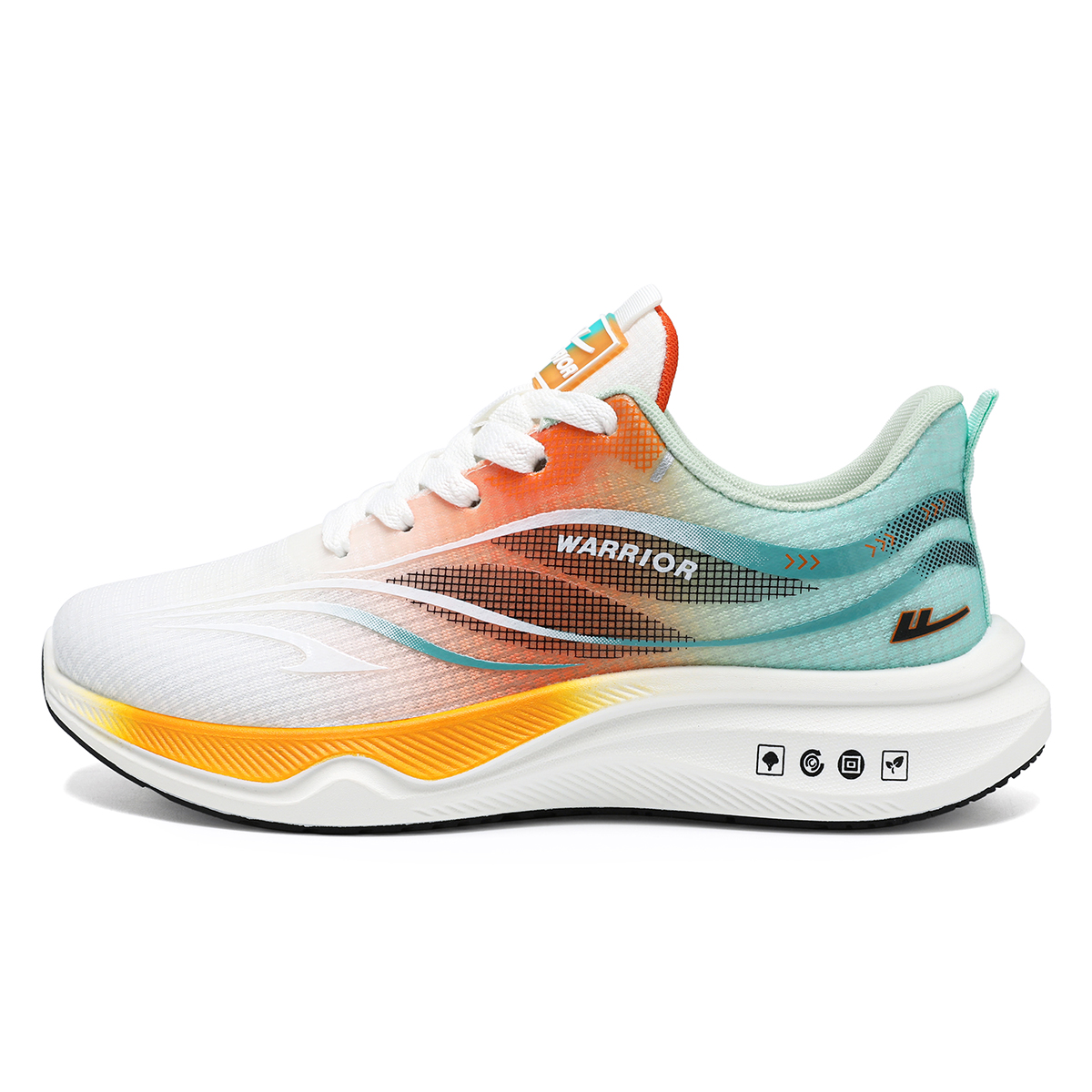 WARRIOR Износостойкие дышащие низкие повседневные беговые кроссовки мужские бело-зелено-оранжевые, цвет White Green Orange
WARRIOR Износостойкие дышащие низкие повседневные беговые кроссовки мужские бело-зелено-оранжевые, цвет White Green Orange